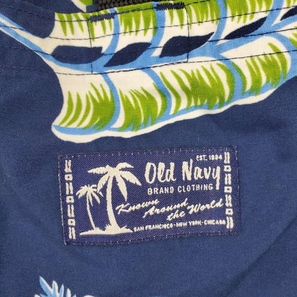Old Navy Outlet EUC 2002 tropical swim trunks L - Picture 3 of 8